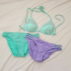 Sequined top swim suit